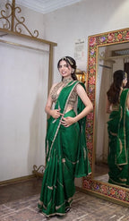 Emerald Green Silk Saree