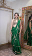 Emerald Green Silk Saree