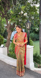 Heavy Zari Brocade Kanjivaram Silk Saree