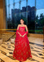 Radiant Fuchsia Pink Indo-Western Lehenga
