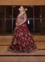 Regal Deep Maroon Bridal Lehenga Set
