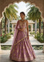 Gulabi Mehr Leher Lehenga