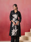 Charcoal Blossom Kurta set