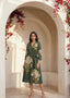 Chic Olive Green Flared Midi Dress