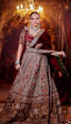 Regal Taupe and Maroon Bridal Lehenga Set