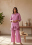 Chic Mauve-Pink Cotton Co-ord Set