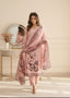 Botanical Floral Print Linen Kurta Set