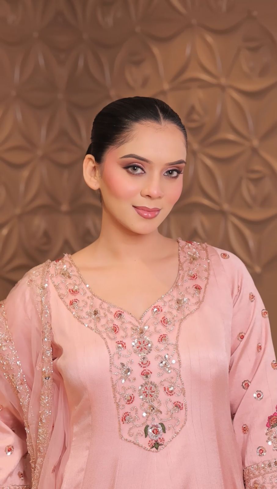 Heavy Sequin Embroidered Anarkali Gown Set