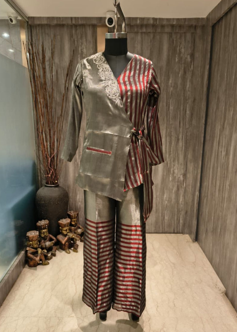 Champagne Gilded Wrap Co-Ord Set