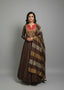 Mocha & Magenta Regal Anarkali Gown