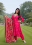 Silk-Blend Straight Kurta Set