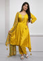 Mustard Radiance: Asymmetric Kurta Set