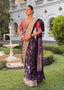 Embroidered Royal Deep Purple Heavy Patola Saree