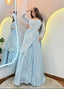 Pearl-Embellished Fusion Lehenga Set