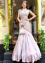 Mouse Pearl-Embellished Fusion Lehenga Set