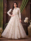 Ethereal Net Jacket-Style Anarkali Gown