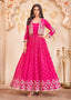 Rani Pink Georgette Anarkali Gown