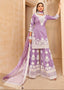 Mauve Lilac Sharara Suit Set