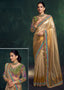 Luminous Gold Embroidered Tissue Saree