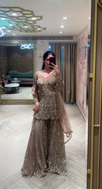 Sitara Gilded Sharara Set