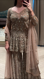 Sitara Gilded Sharara Set