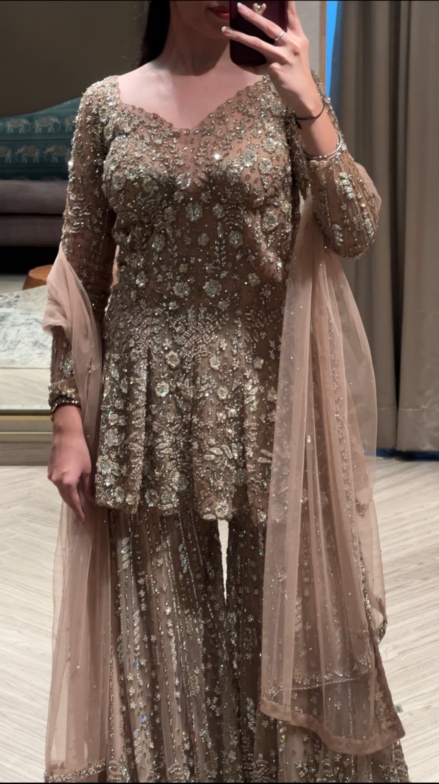 Sitara Gilded Sharara Set