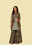 Elegant Sage Green Printed Kurti Set