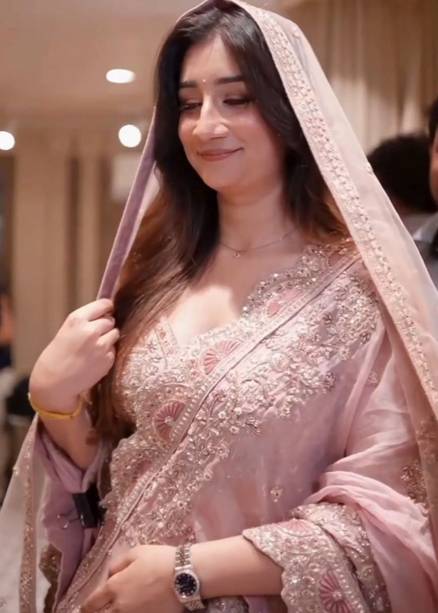 Blush Pink Handcrafted Heritage Bridal Lehenga Set
