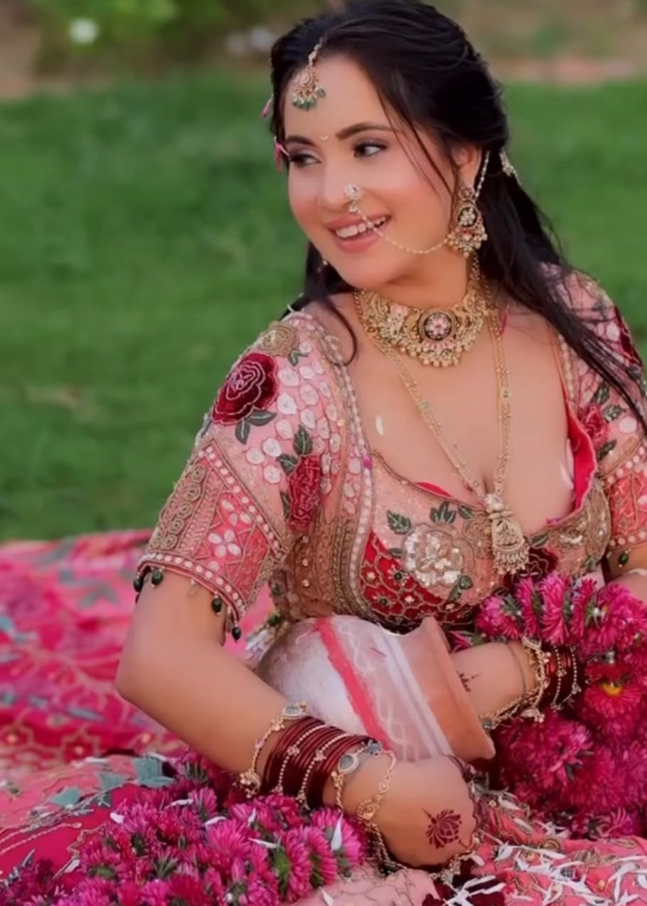 Floral Embroidered Lehenga Choli Set