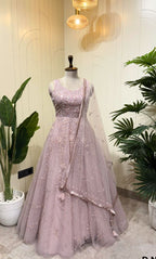 Pink Blossom Tulle Gown