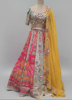 Floral Mosaic Heritage Lehenga