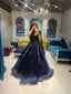 buy online Midnight Obsidian Sequin-Embellished Gown for women