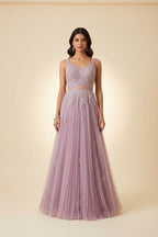 Aurora Cut-Out Tulle Gown
