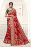 Royal Red Banarasi Style Saree