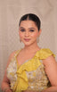 Canary Ruffle Drape Saree