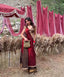 The Imperial Merlot & Mocha Dual-Tone Saree