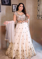 Regal Multi-Gem Embellished Lehenga Set