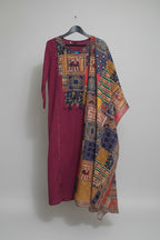 Royal Plum Mosaic Kurta Set