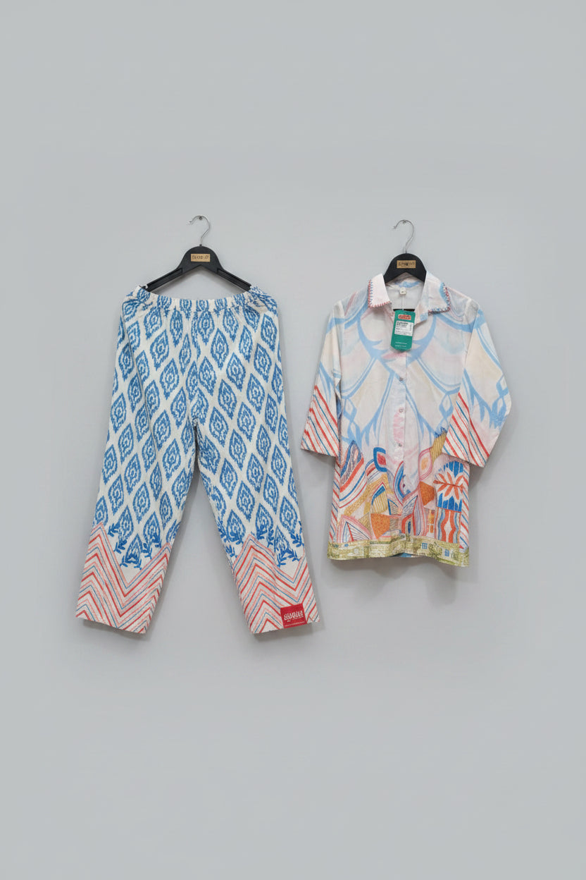 Abstract Pastel Printed Co-ord Set