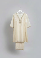 Ivory Chanderi Silk Kurta Set