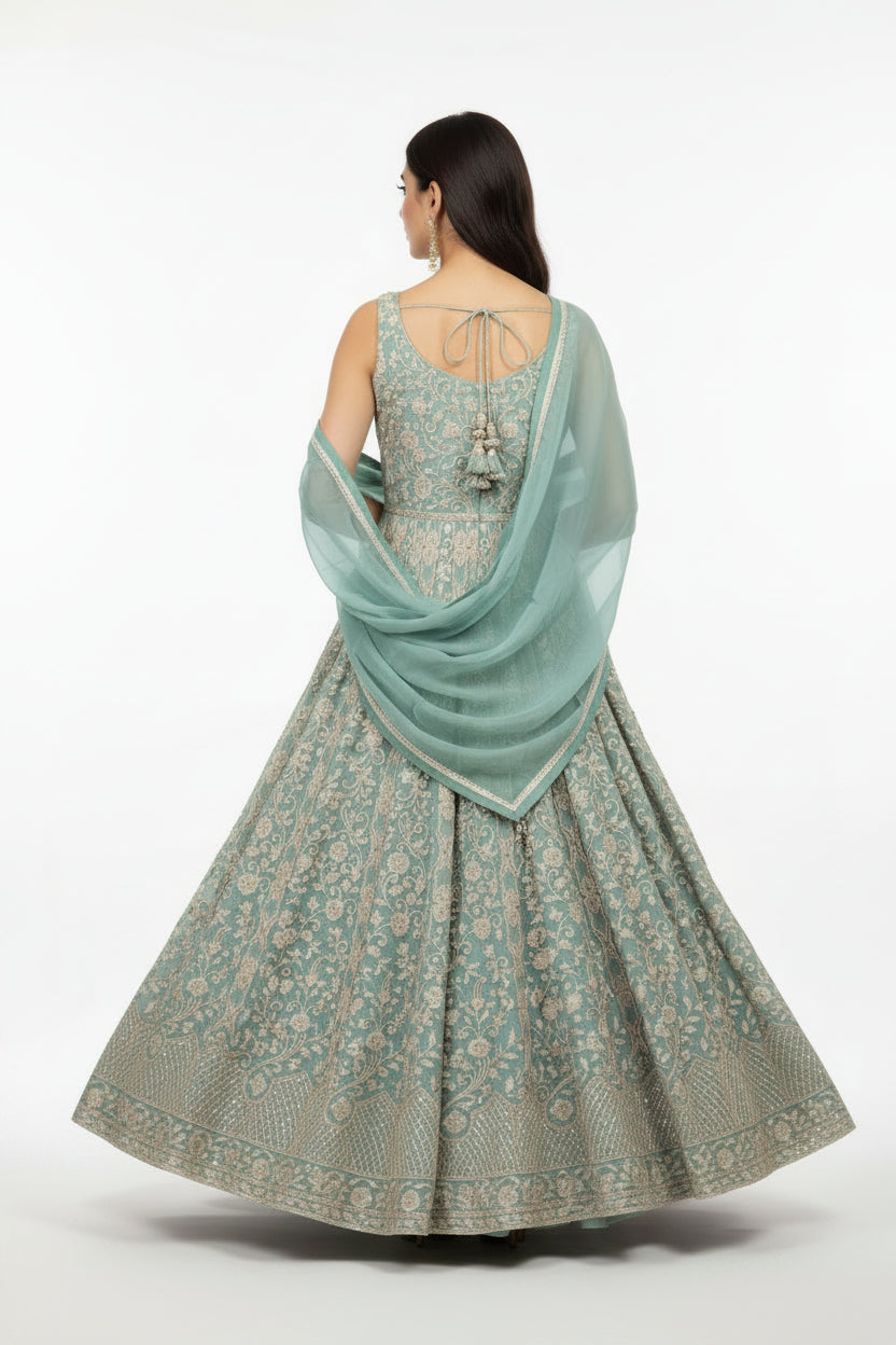 Floor-Length Anarkali Gown Secondary image