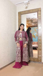 Heavily Embellished Three-Piece Set