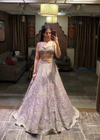 Lavender Frost Embroidered Lehenga (2192 D-83)