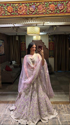 Lavender Frost Embroidered Lehenga (2192 D-83)