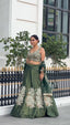 Hand-Embroidered Silk Lehenga Set