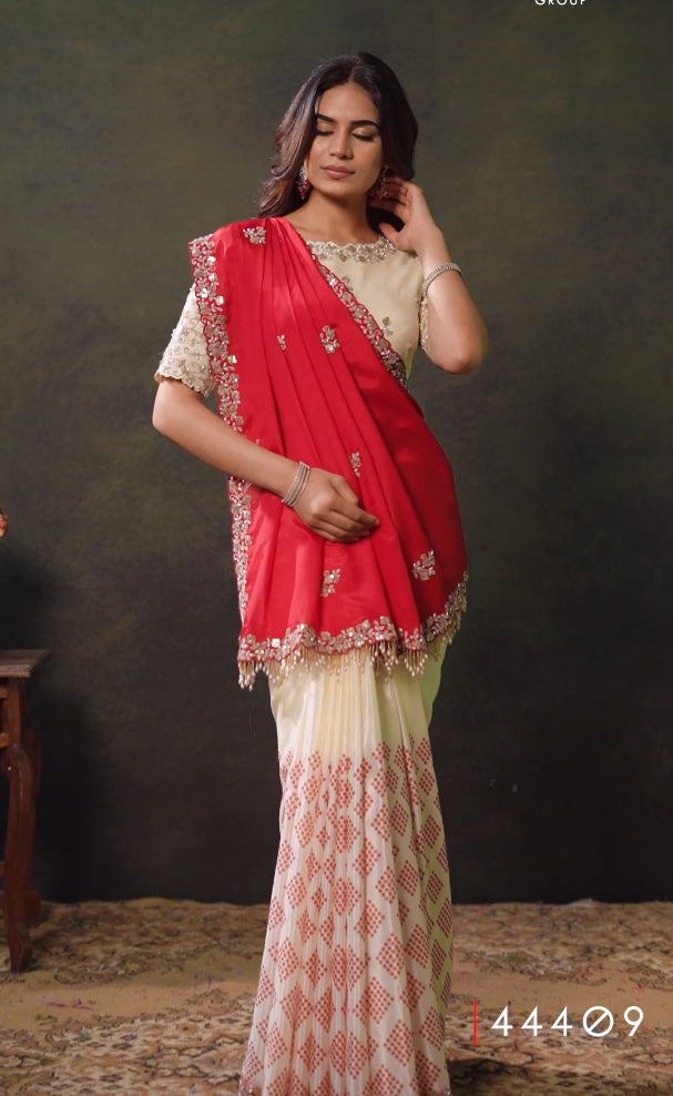 Crimson Elegance Saree Main image