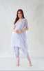 Lavender Lilac Dhoti Cape Set