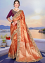 Heavy Embroidered Banarasi Silk Saree