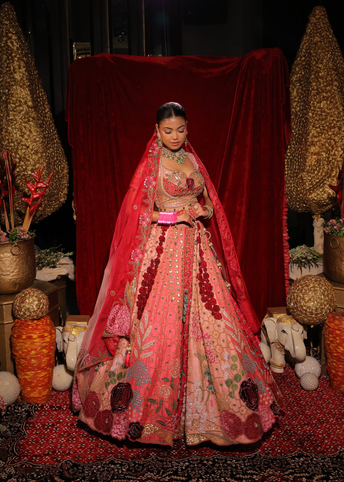 Floral Embroidered Lehenga Choli Set