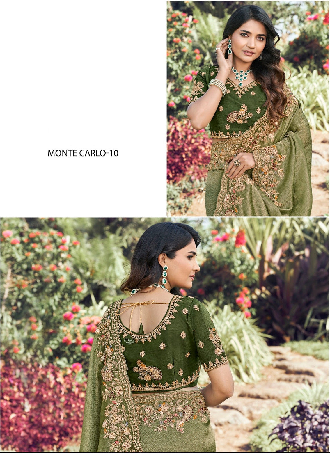 Olive Heritage Saree